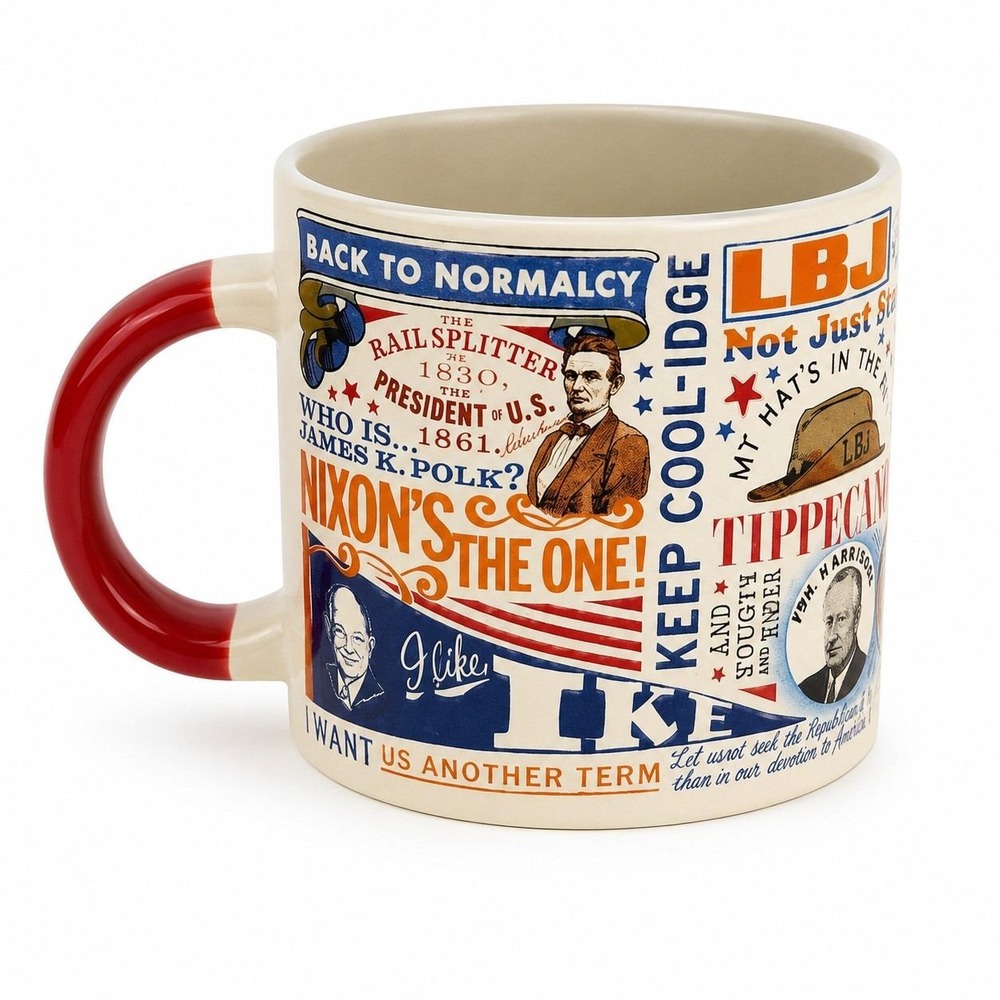 Presidential Slogan Mug 2015 Unemployed Philosophers Guild Political Coffee Cup